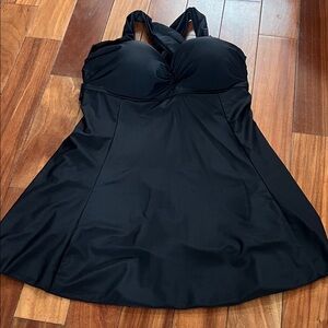 Black Halter swimsuit Dress